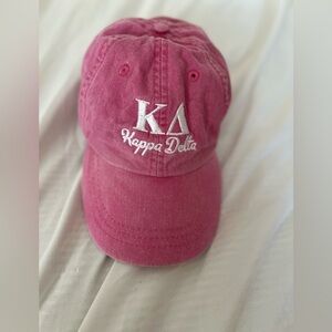 Kappa Delta Hat Cap Adjustable Pink Embroidered